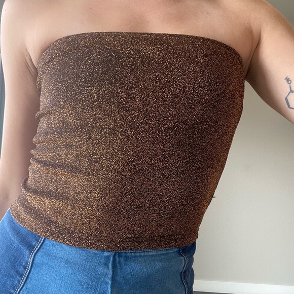 Y2K gold tube top - Picture 1 of 2
